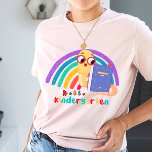 Hello Kindergarten Shirt, Kindergarten Rainbow Shirt, Kindergarten Teacher Shirt, Cute Toddler Shirt, Teacher Gift, Preschool shirt, Grade