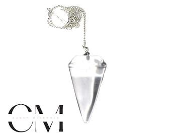 Rock Crystal Pendulum – Cone - Crystal Cone Divination: Harnessing Magic with the Dowsing Pendulum