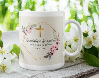 Personalized First Communion Mugs, Confirmation Mugs: Celebrate the Sacred Milestone with Customized Faith-Inspired Drinkware!