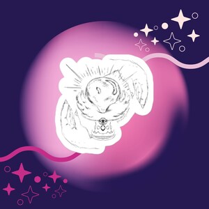 Witch Fortune Crystal Ball Sticker