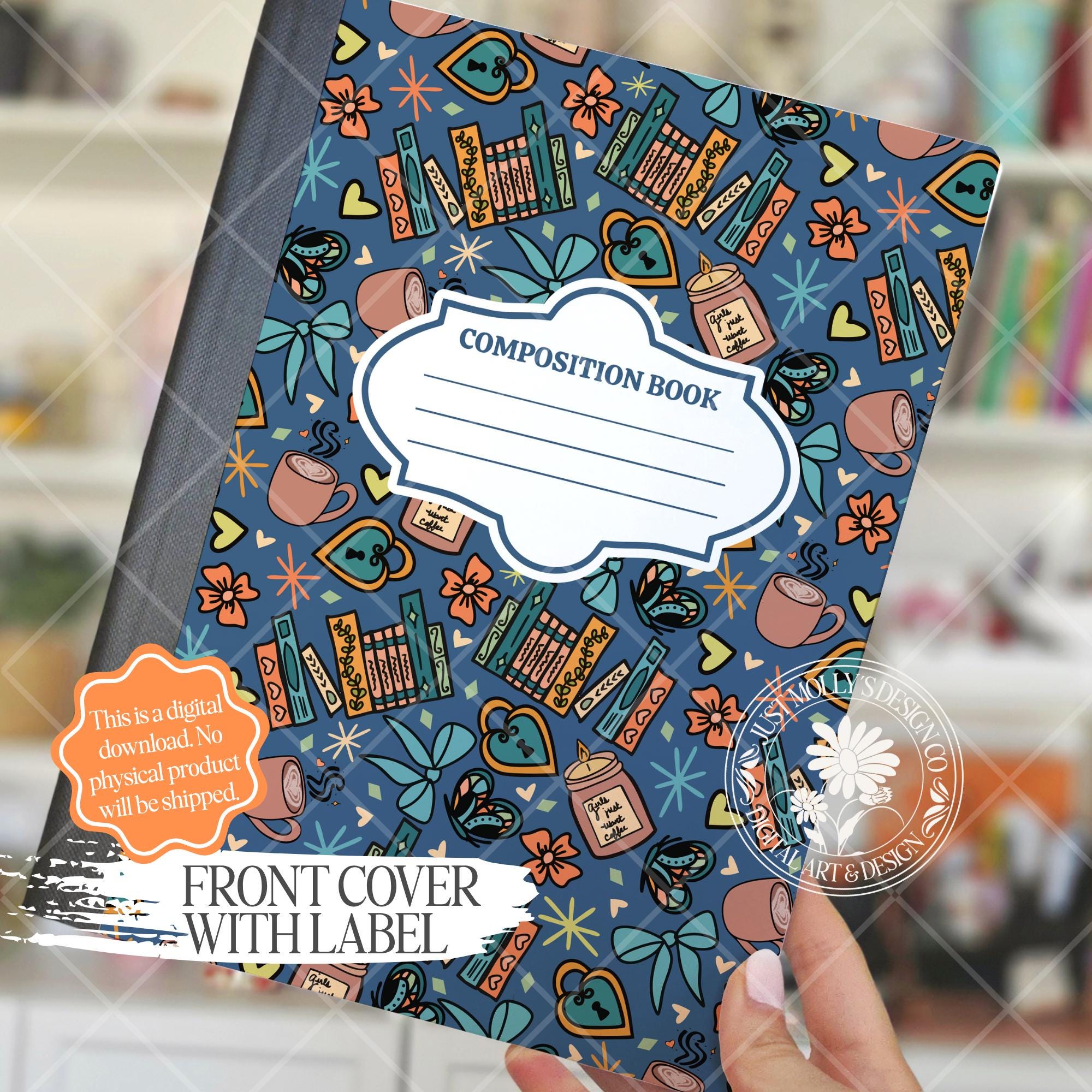 Printable Composition Notebook Cover PNG Download File Back to School ...