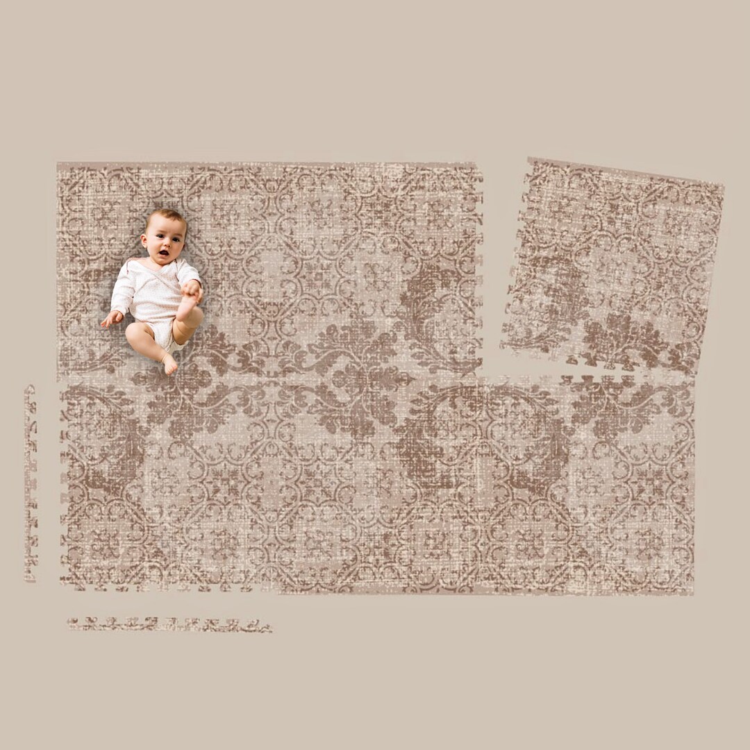 Beautiful Nontoxic Play Mat Expandable Designer Playmat Foam Puzzle Play Mat Nursery, Playroom