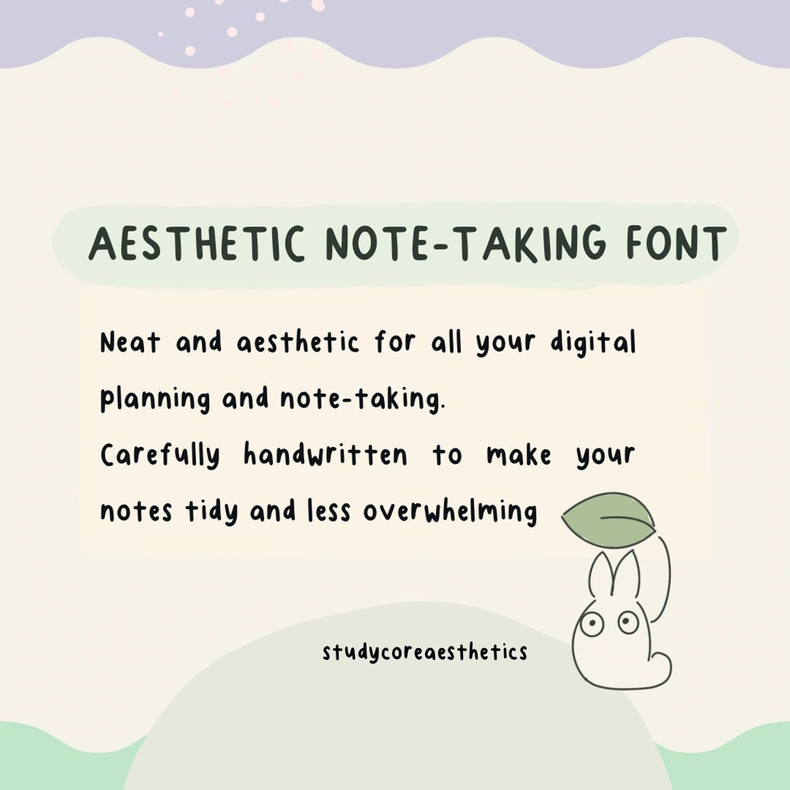 Aesthetic Handwritten Font – Digital Note-taking (OTF & TTF) - Etsy