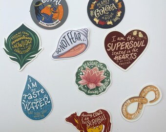 Stickers  Bhagavad Gita: (Set of 9)