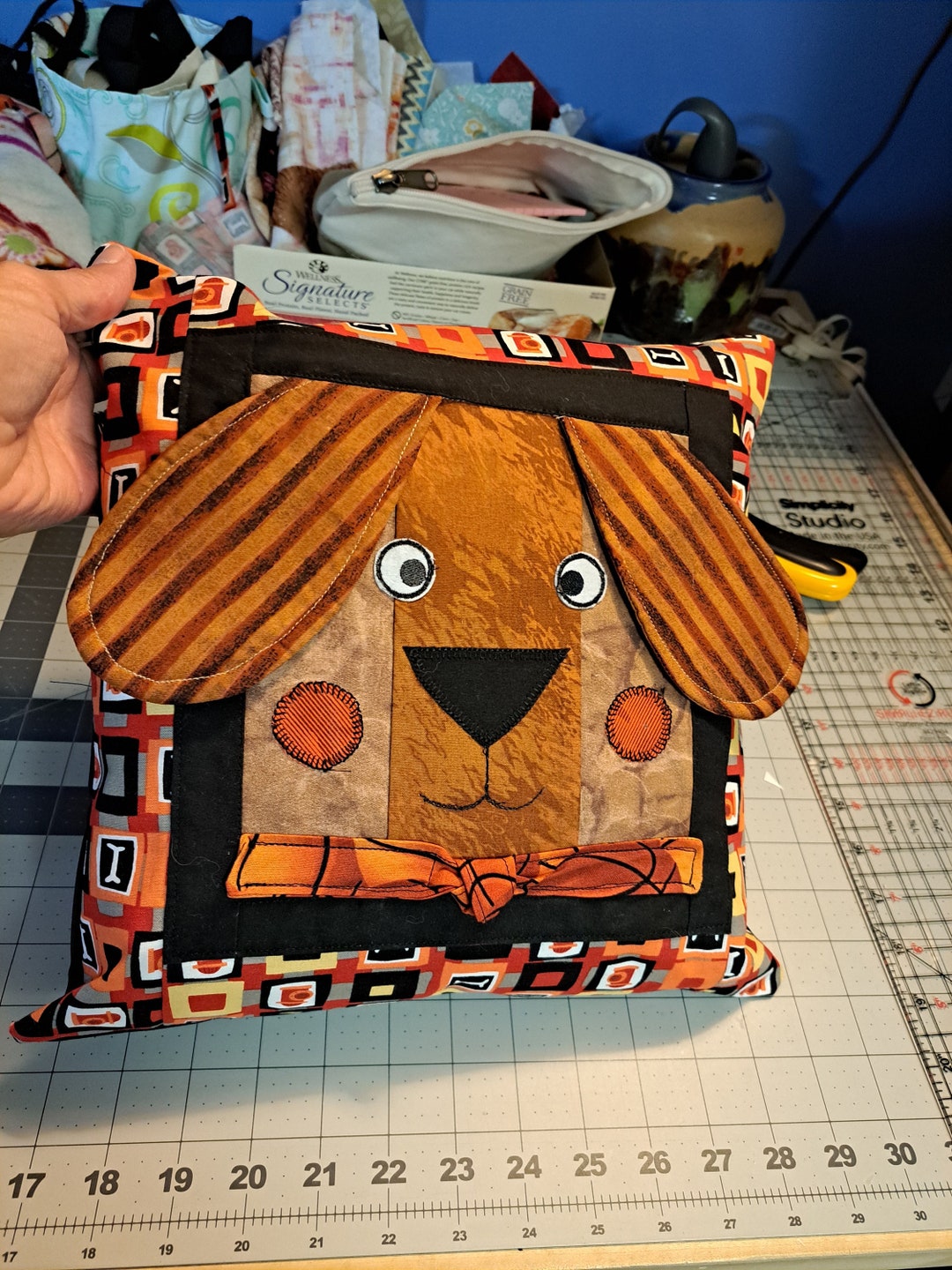 Dog Themed Pillow Etsy