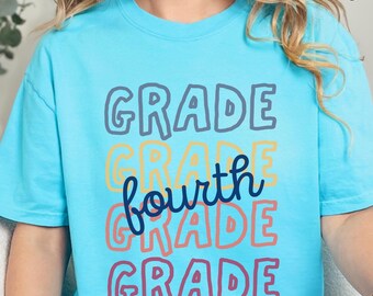 Fourth Grade Teacher Shirt, 4th Grade Level Tee, 4th Grad Teacher Team Shirt, Teacher Gift, Elementary Teacher Apparel