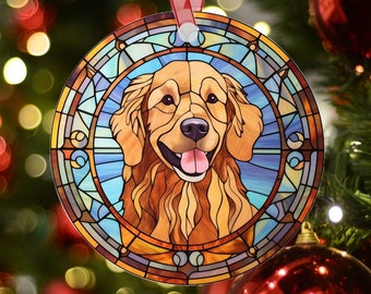 Golden Retriever Ornament, Christmas Ornament, Puppy's First Christmas ...