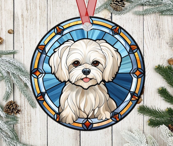 Maltese dog ornament hot sale