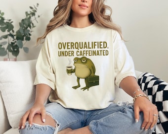 Funny Frog Shirt, Frog Meme Shirt, Funny Weirdcore Shirt, Sarcastic Office Humor T-Shirt, Frogcore Aesthetic Gift for Coworker, Trendy Frog