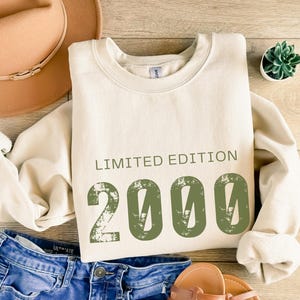 25th Birthday Sweatshirt, Limited Edition 2000, 25th Birthday Gift, 2000 Birthday Shirt, Milestone Birthday Gifts, Gifts For 25th Birthday
