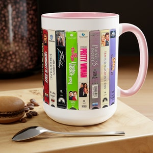 Valentine's Day - Romantic / Comedy VHS Movies Two-Tone Coffee Mug 15oz