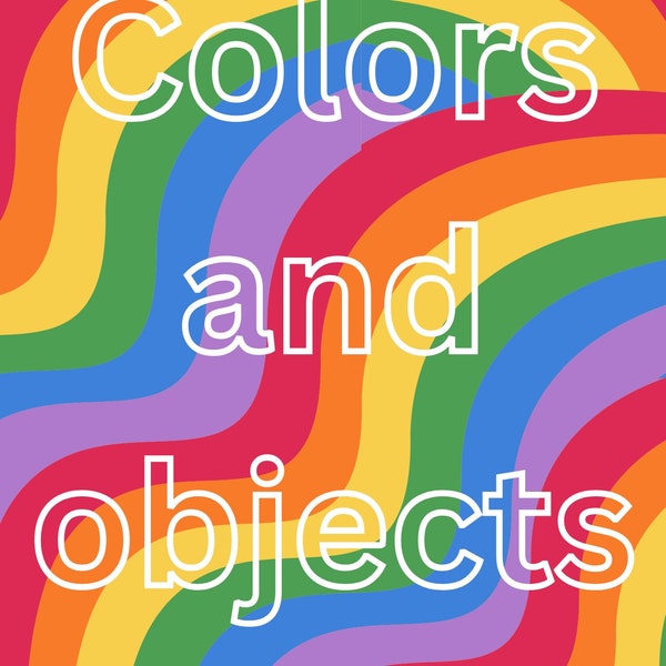 Color and objects coloring book