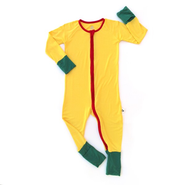 Berava Bamboo Rasta Baby Pajamas | Soft Baby Sleepwear | Perfect For Sensitive Skin or Eczema | Unisex Newborn - 24 Month Baby Pajamas