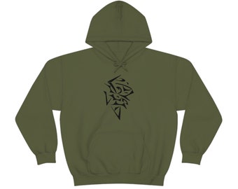 Bluza z kapturem Unisex Heavy Blend, Bluza męska, Bluza damska, Bluza abstrakcyjna, Bluza graficzna