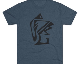 Abstract t-shirt, ink art t-shirt, modern art t-shirt, abstract shirt, graphic tee, artsy tee, tri blend unisex t-shirt, artistic gift