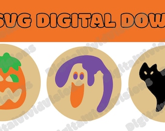 Halloween Pillsbury Cookie Digital File, Halloween Digital File, Pillsbury Cookies PNG SVG JPG, Vintage Halloween,