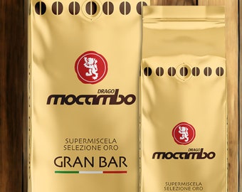 Drago Mocambo Gran Bar Kaffeebohnen 1Kg, 250g, Gemahlener Kaffee, Kapseln und E.S.E. Pads