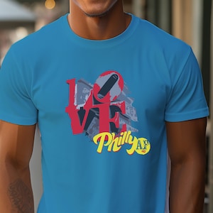 Philadelphia LOVE tshirt for women, Philly Love tshirt gift for men, Philly Christmas gift for men and women love tshirt, Love Park tshirt