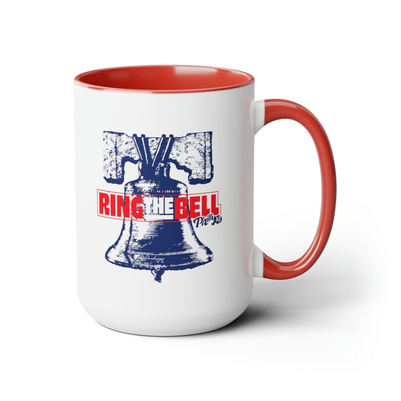 Ring the Bell Baseball Mug for Philly Fans, Sports Themed Coffee Mug