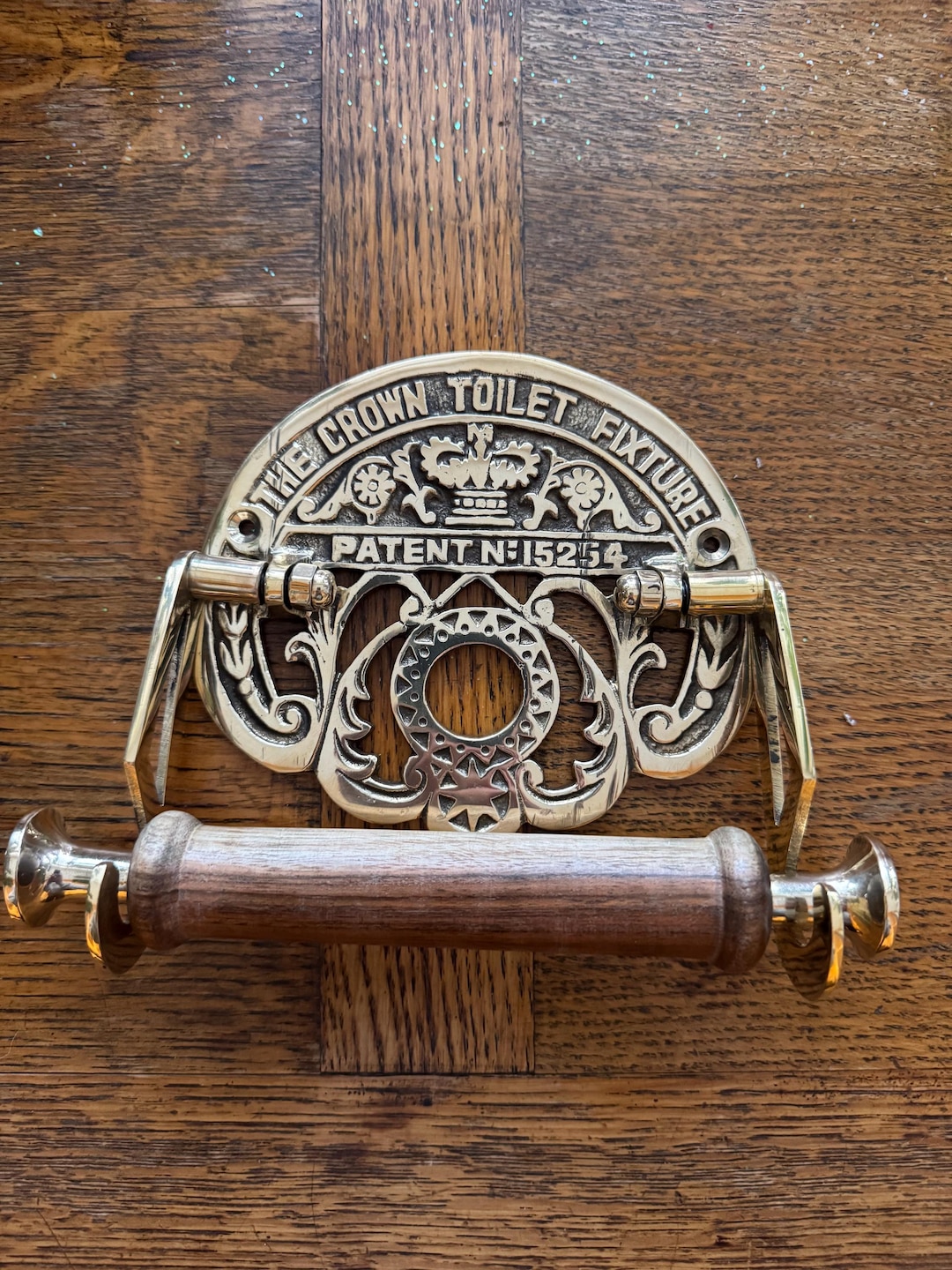 Victorian - Vintage Toilet Paper Holder - Polished Brass - Etsy