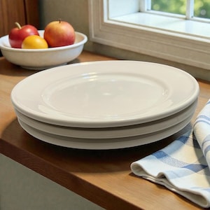 Vintage Nancy Calhoun Coronado Salad Plates (Set of 3) – White Tableware, 1980s