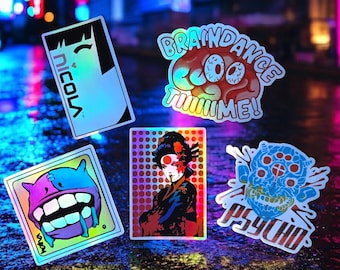 Cyberpunk 2077 Holographic Sticker Pack