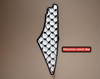 Keffiyeh Palestine Map Lapel Pin - A Timeless Symbol of Culture and Style
