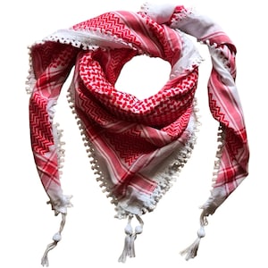 Red white keffiyeh - Etsy 日本