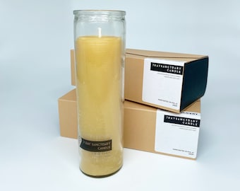 7 Day Sanctuary Candle | Prayer Candle | Manifestation Candle | Protection Candle | Religion Candle | Vigil Candle | Pure Beeswax Candle