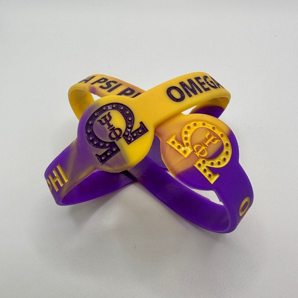 Omega Psi Phi gradient balance wristband