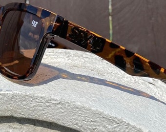 Spy+ Ken Block leopard frames black insert with brown lens