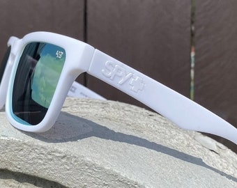 Spy+ Ken Block Matte white with white insert and Orange Lens UV400