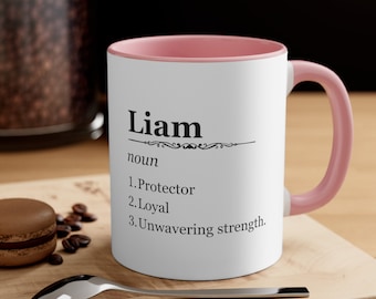 Personalised Name Definition custom accent coffee 11oz mug Gifts Ideas Presents For Mum, Dad, Birthday, Christmas Mothers and Fathers Day