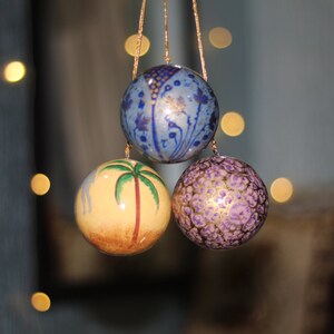 Christmas tree decoration gifts housewarming Xmas decor mini Xmas tree handmade ball Christmas ornament balance vintage gifts for tree