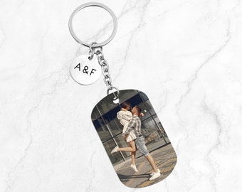 Boyfriend keychain with custom photo, personalized keychain, birthday gift, anniversary gift for husband, personalized Christmas gift