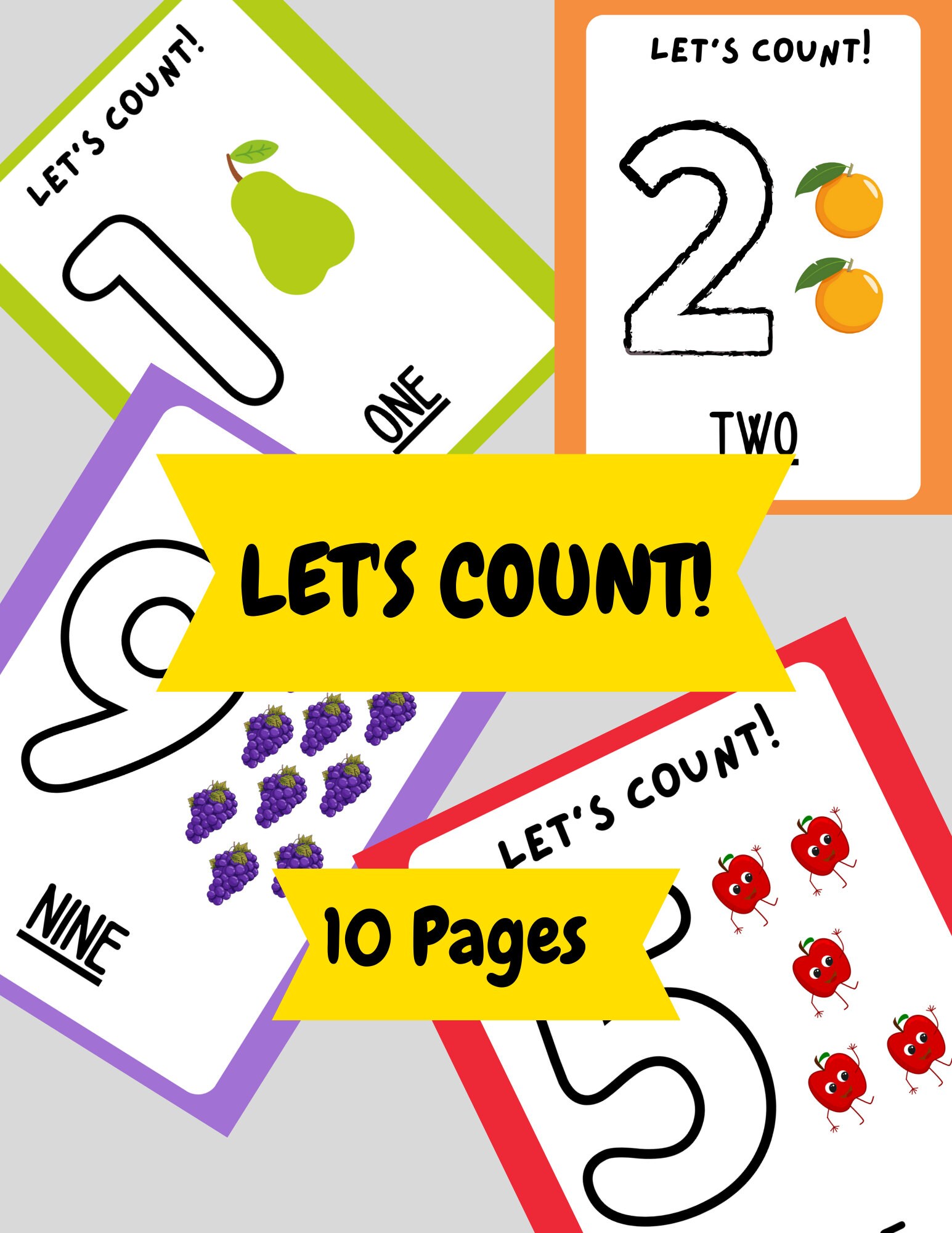 School Coloring Page, Coloring Page Bundle,paint by Number,number ...
