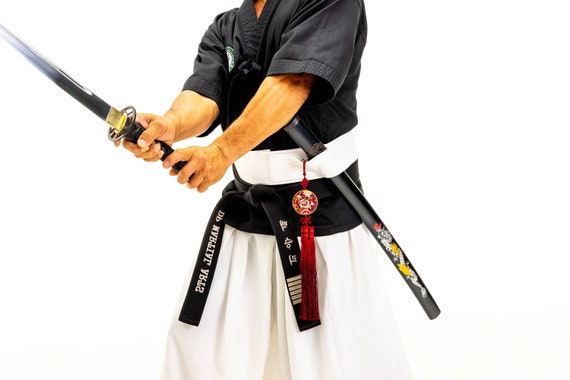 Katana In Legno Hashiman Per Cosplay E Decorazione - 103 Cm, Con Porta Spada In Legno E Cintura