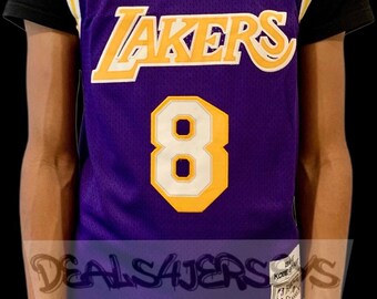 VTG Los Angeles Lakers Kobe Bryant #24 Black Mamba NBA Purple Hoodie Sz XL