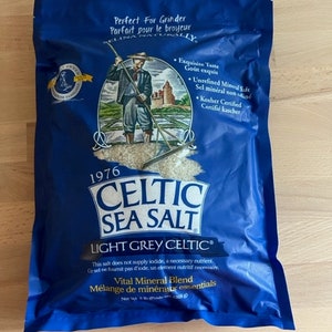 Fleur de sel de mer celtique de l'océan Gros Sel, 8 Oz (Paquet de