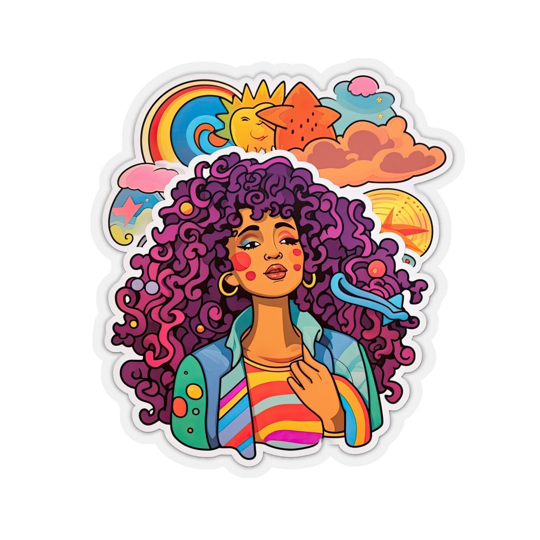 Vibrant Gen Z Sticker Vinyl Sticker Colorful Sticker Etsy