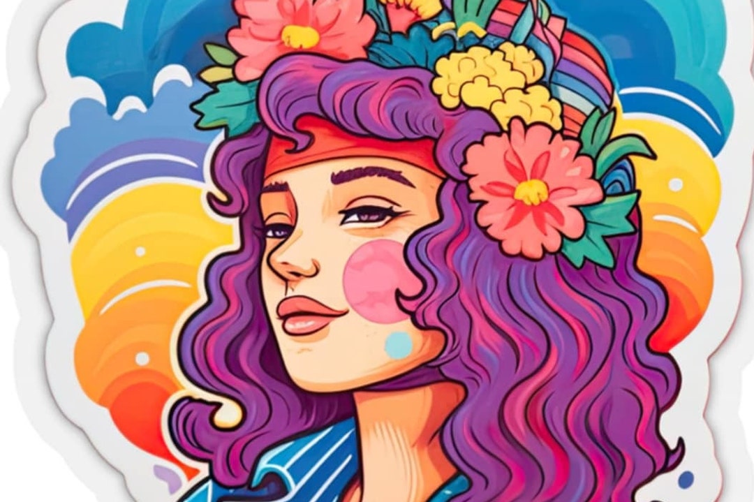 Vibrant Gen Z Sticker Vinyl Sticker Colorful Sticker Etsy