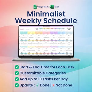 Sjabloon weekplanning, Excel, Google Spreadsheets, Daily Task Tracker-spreadsheet, dagelijkse takenlijst,