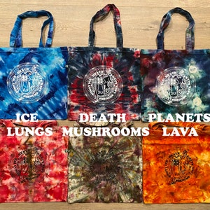 King Gizzard & the Lizard Wizard Ice Tie Dye Tote Bag