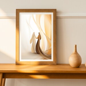 Silhouettes of Solidarity: The Real and the Apparent, Digital Print, Islamic Art, Muslim Art, Wall Art, Islam Sketches, Digital Poster