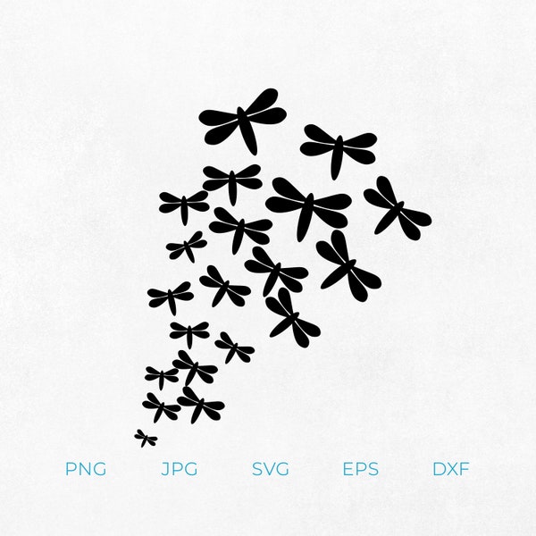 Dragonfly, SVG Instant Download, svg, png, eps, dxf, jpg digital download