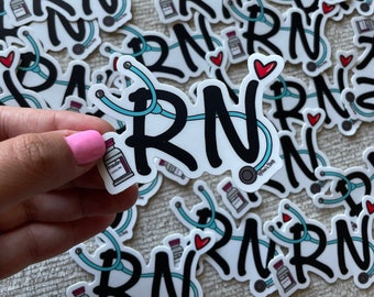 RN waterproof vinyl sticker!