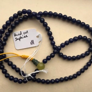 Hand-Cut Sapphire Mala