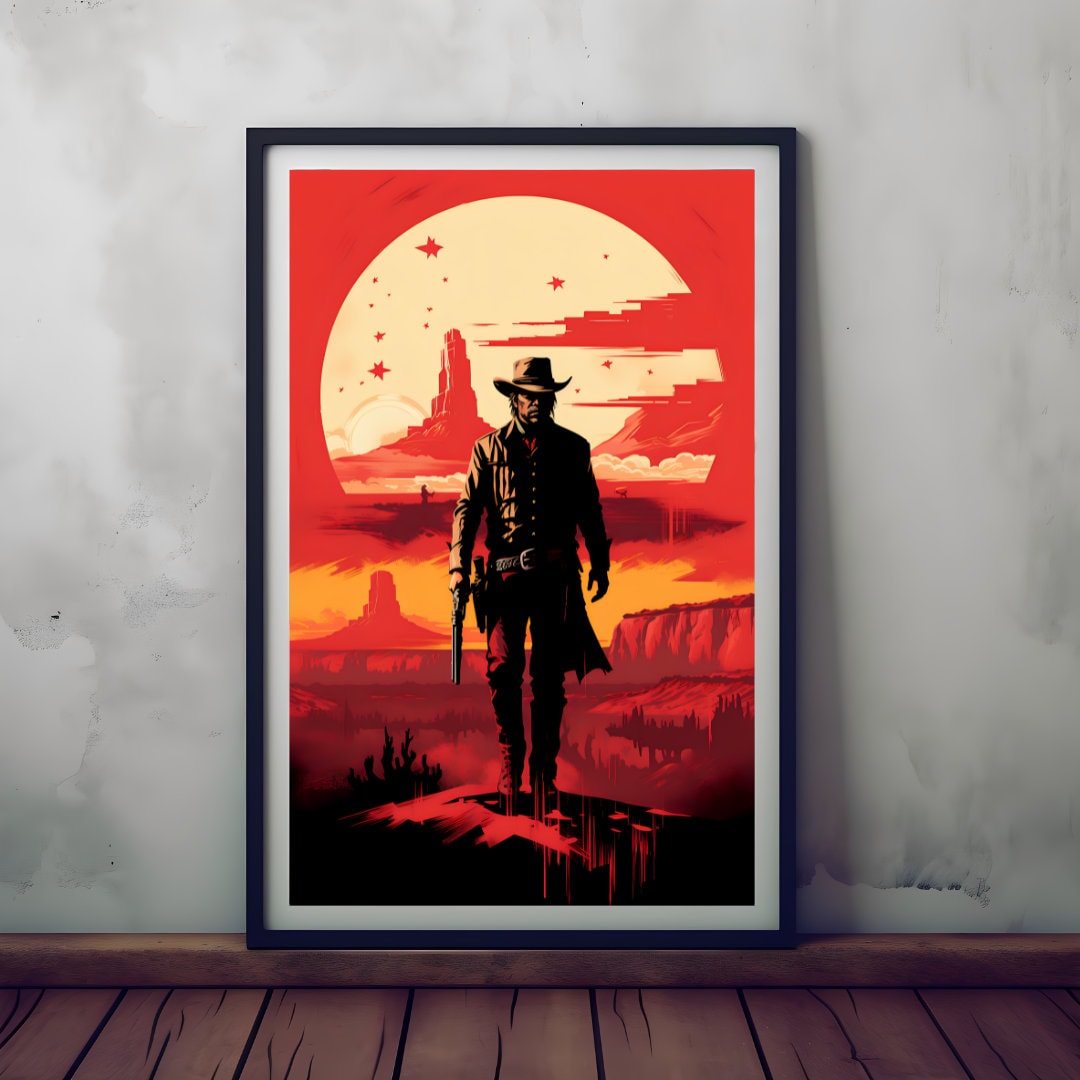 Red Dead Redemption Poster Highquality Gaming Wall Art Posters by