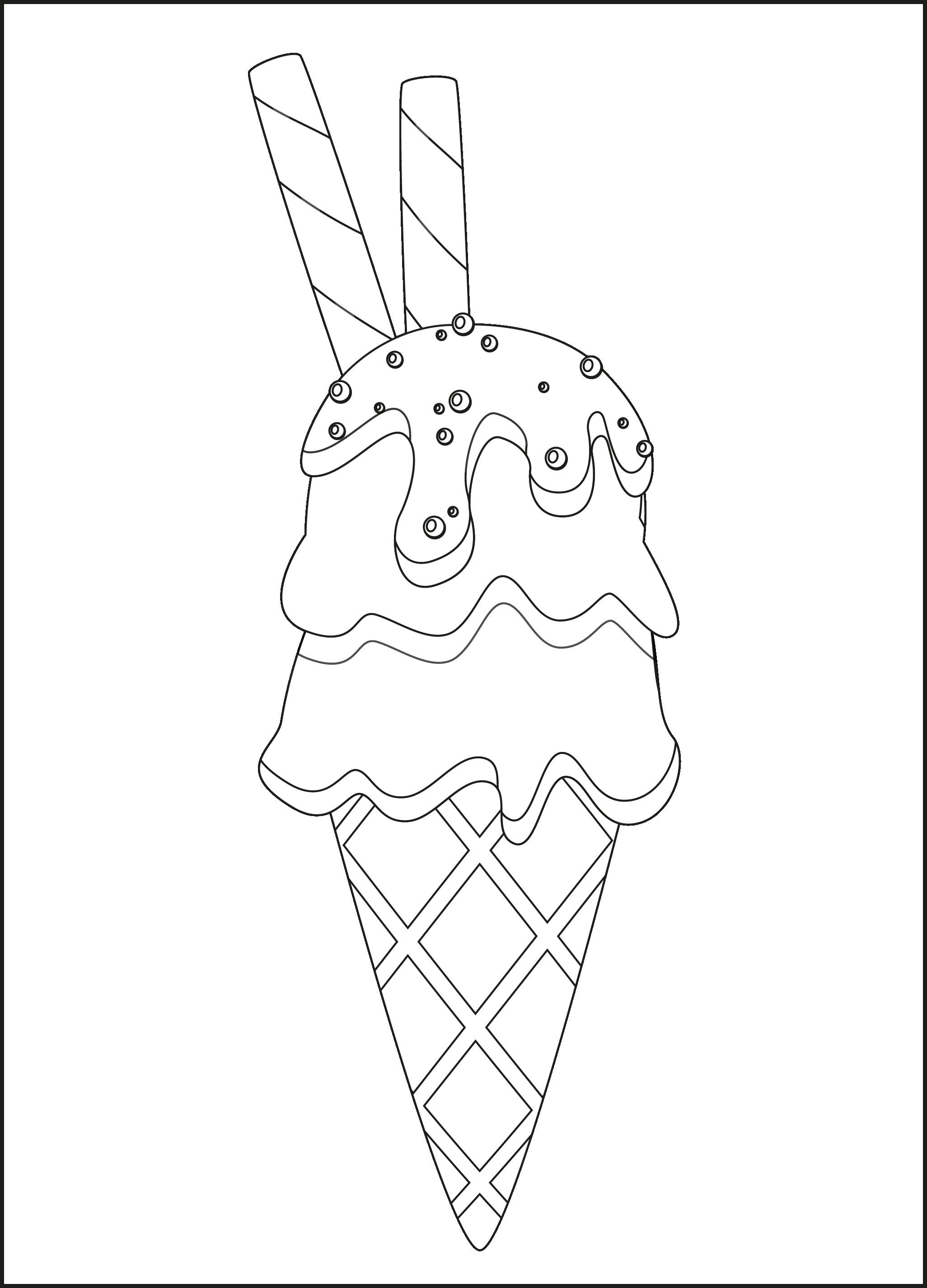 Sweet Treats: Ice Cream Coloring Pages for Kids - Etsy