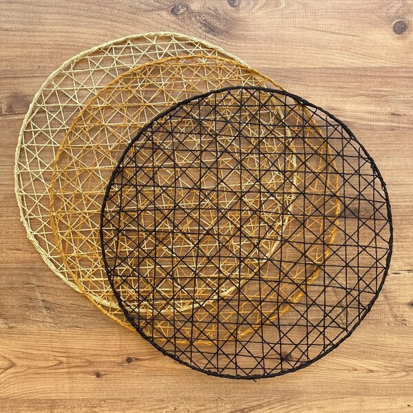 Straw Placemats Etsy Canada